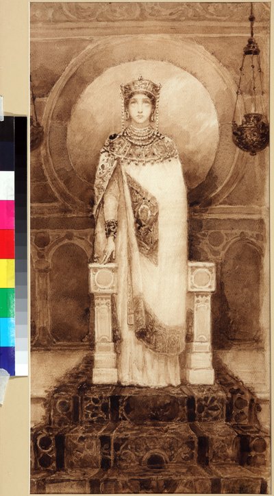 Sainte Helene (imperatrice romaine, mere de Constantin I) (vers 247/250 - vers 329/330) - Saint Helena par Viktor Mikhaylovich Vasnetsov (1848-1926) 作者 维克多。