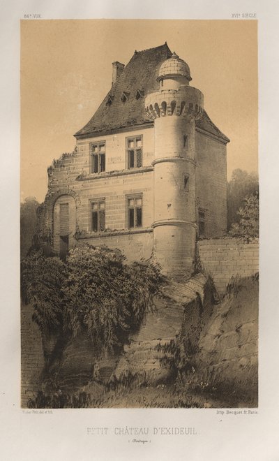 第十五、十六和十七世纪风景如画的建筑或古迹。Et XVIeme.Siecles：15 和 16 世纪的法国城堡：Pl. 84, Petit Château d