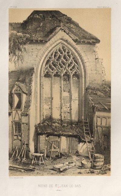 Architecture Pittoresque ou Monuments des xveme.Et xvieme.第十五和第十六世纪的法国城堡: Pl.17, Ruine De St. 作者 维克多·佩蒂特