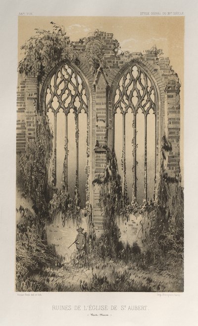 Architecture Pittoresque ou Monuments des xveme.Et xvieme.Siecles: Chateaux De France des XV et XVI Siecles: Pl. 38, Ruines De L
