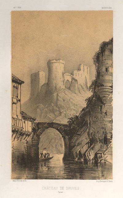 ... PL。 12，德鲁耶斯城堡酒店，1860年。 作者 维克多·佩蒂特