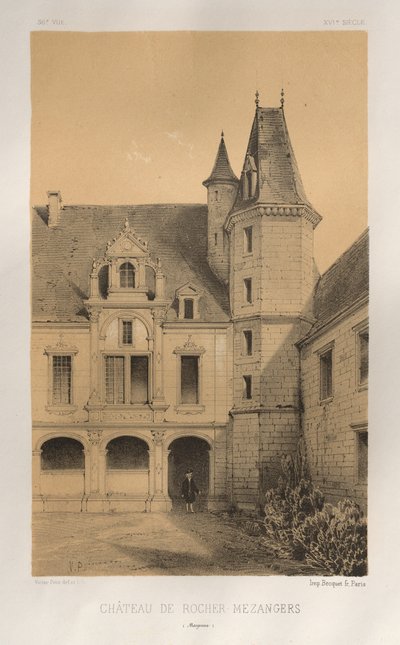 …… 36，罗彻城堡梅赞格斯·梅耶纳，1860年。 作者 维克多·佩蒂特