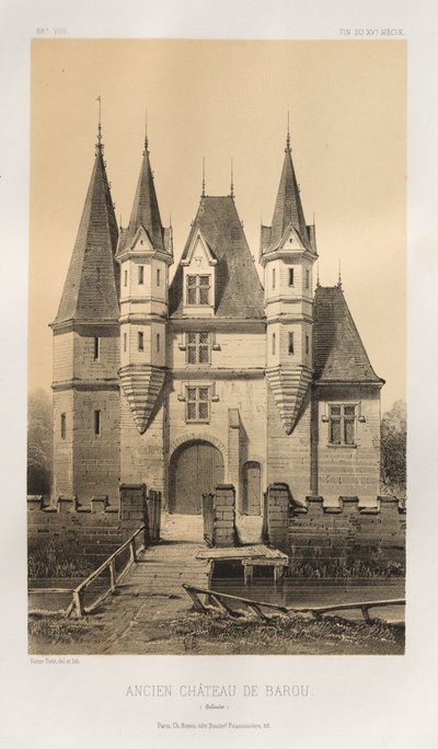 ... PL。 88，前城堡Barou Calvados，1860年。 作者 维克多·佩蒂特