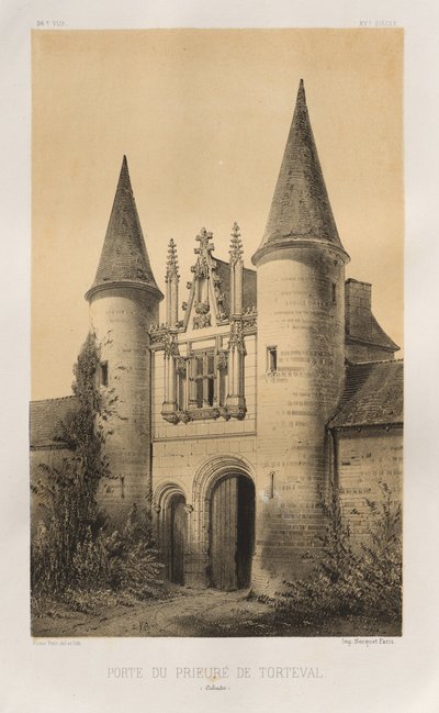 ... PL。 96，Porte duPrieuréde Torteval Calvados，1860年。 作者 维克多·佩蒂特