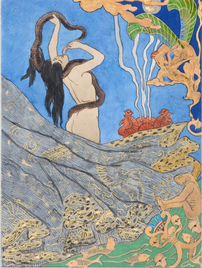 古斯塔夫-福楼拜的《萨拉曼波》插图，1893年。 作者 维克多·普鲁韦