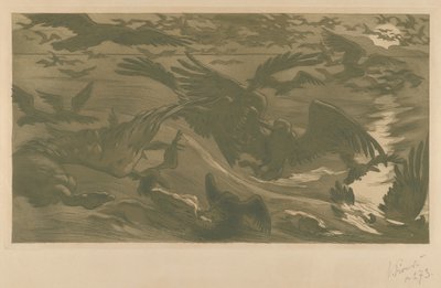 鸷鸟，1893年。 作者 维克多·普鲁韦