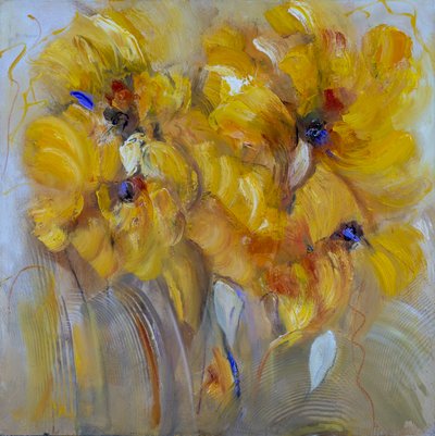 晨花，2022（布面油画） 作者 维多利亚蒙特西诺斯