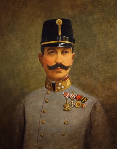 爱德华·冯·博姆-埃尔莫利将军，c.1916（布面油画） 作者 维也纳内多曼斯基工作室