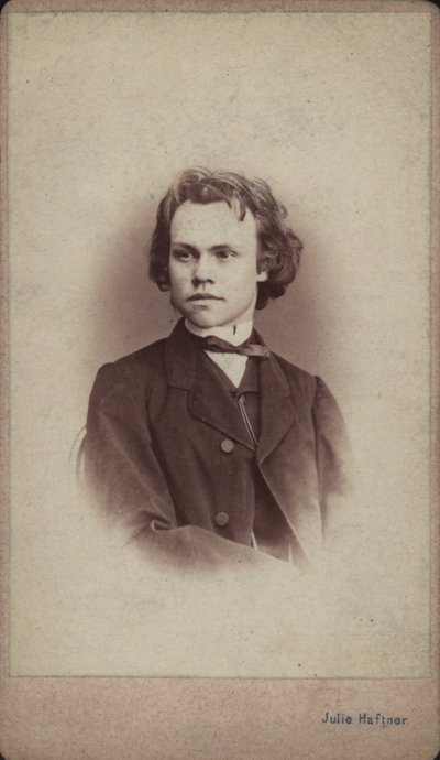 作曲家安东-鲁宾斯坦1829-1894年的画像。 作者 维也纳。摄影工作室朱莉哈夫特纳