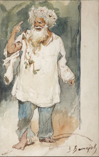 A. Dargomyzhsky的歌剧Rusalka的服装设计 作者 维克托·米哈伊洛维奇·瓦斯涅佐夫