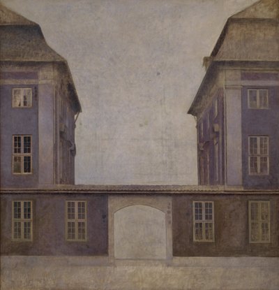 亚洲公司的建筑，从圣安娜街看到的，哥本哈根，1902年。 作者 威廉·哈默修伊