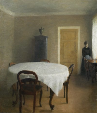内政部，哈默尔肖伊儿童之家的餐厅，腓特烈堡大街，1891年 作者 威廉·哈默肖伊