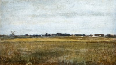Frederiksdal附近的Virum景观，夏季 作者 威廉·哈默肖伊