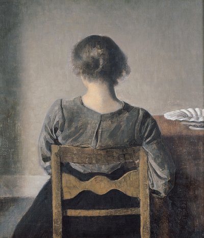 休息 作者 Vilhelm Hammershoi