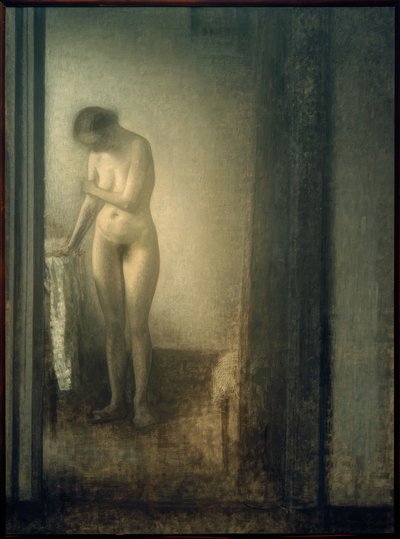 女性裸体，站立 作者 Vilhelm Hammershoi