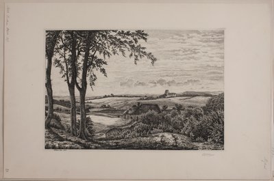 午后的风景，西兰岛 作者 威廉·肯