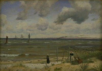 海岛北部的霍恩拜克岛（Hornbæk Strand）。 作者 威廉·肯