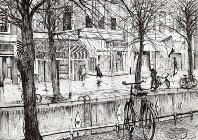 Harlingen Holland，2005，（纸上墨水） 作者 文森特·亚历山大·布斯