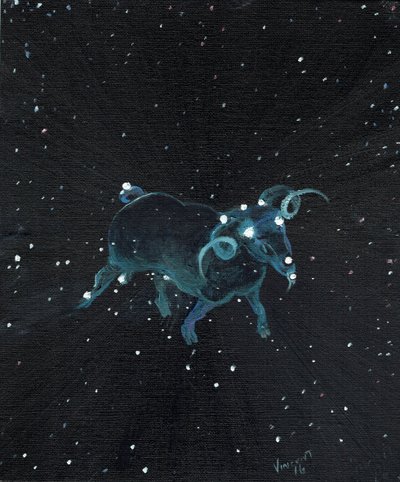 星座Aires，2016，（布面油画） 作者 文森特·亚历山大·布斯