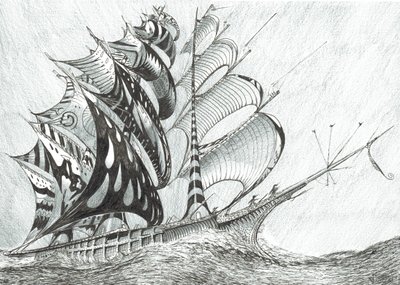 风暴造物主加勒比海，2017年，（纸上墨水） 作者 文森特·亚历山大·布斯