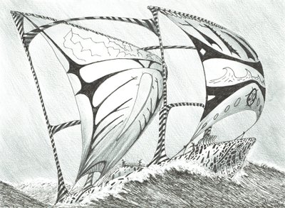 风暴创作者林肯海，2017，（墨水在纸上） 作者 文森特·亚历山大·布斯