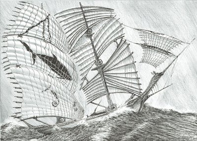 Storm Creators Savu Sea，2017，（纸上墨水） 作者 文森特·亚历山大·布斯