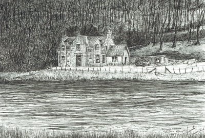 house across the river Spey, 2006 作者 文森特·亚历山大·布斯