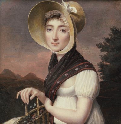 女人的画像，约。 1810。 作者 文森特·伯特兰