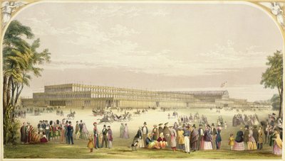 1851年大展览：由建筑师约瑟夫·帕克斯顿（Joseph Paxton）设计的建筑景观 作者 文森特·布鲁克斯（Vincent Brooks）
