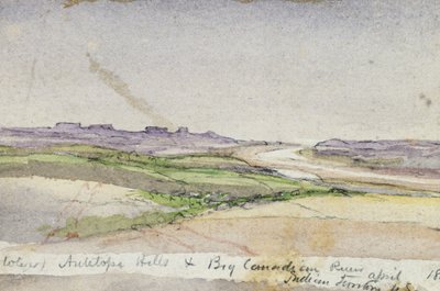 羚羊山和大加拿大河，1869年（纸上水彩） 作者 文森特·科莱尔