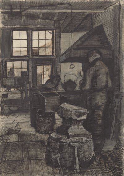 Forge, 1882. 作者 文森特·梵高