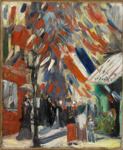 La Fête du 14 juillet à Paris 14 July in Paris, 1886. 作者 文森特·梵高