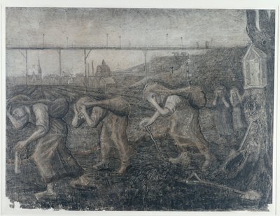 负担的承担者，1881年。 作者 文森特·梵高