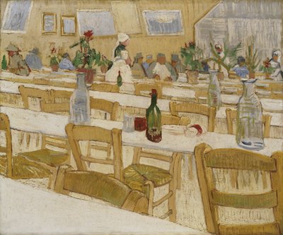 餐厅内部，1887-88年 作者 文森特·梵高