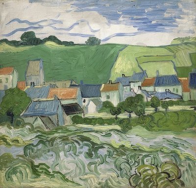 Blick auf Auvers。瓦兹河畔瓦兹，5月-1890年6月 作者 文森特·梵高