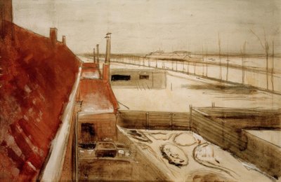 海牙艺术家工作室的景色 作者 文森特·梵高