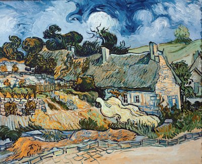 Chaumes de Cordeville 到 Auvers-Sur-Oise（布面油画 作者 文森特·梵高