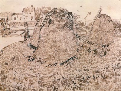 稻草堆 作者 文森特·梵高