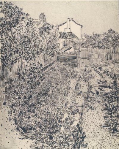 小平房花园 作者 文森特·梵高