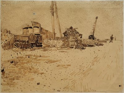 铁路营地 作者 文森特·梵高