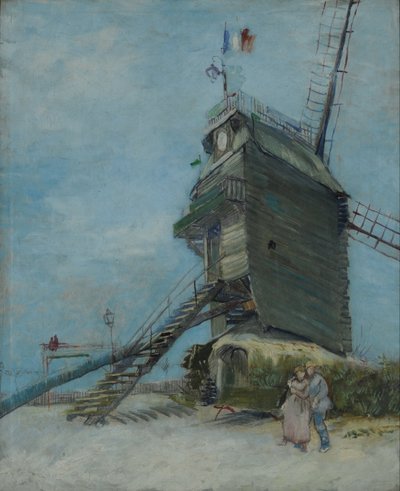 Le Moulin de la Galette, Montmartre, Paris, 约1886-87（布面油画）。 作者 文森特·梵高