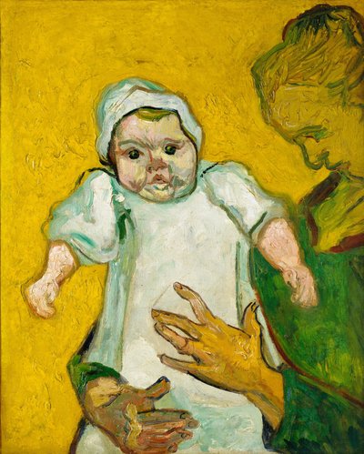 鲁姆夫人和她的孩子，1888年11月 作者 Vincent van Gogh