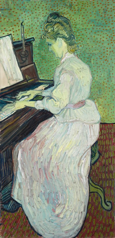 玛格丽特加歇特钢琴，1890年 作者 Vincent van Gogh
