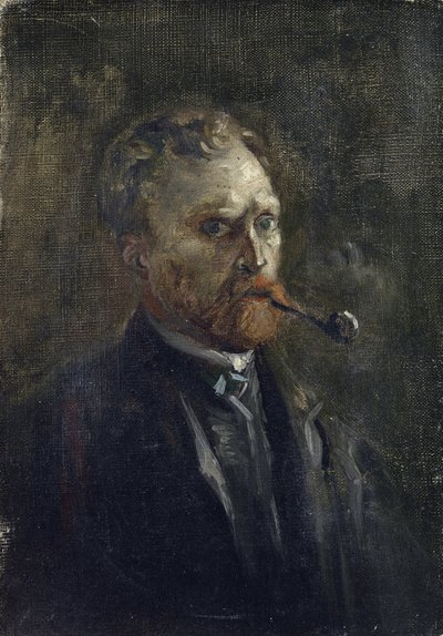 Self-Portrait par Gogh, Vincent, van (1853-1890). Oil on canvas, size : 27,2x19 作者 文森特·梵高