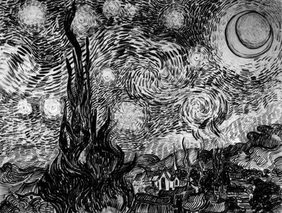 星夜 作者 文森特·梵高
