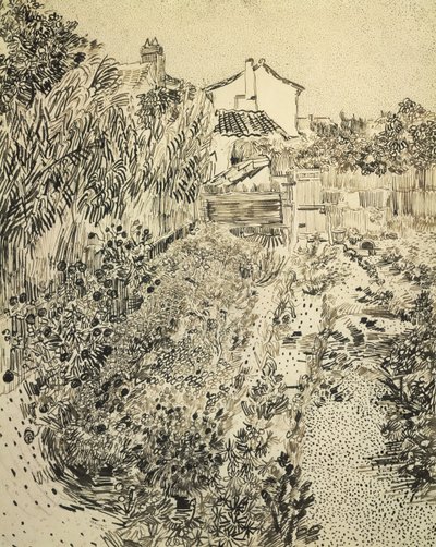 花卉园，1888年 作者 文森特·梵高