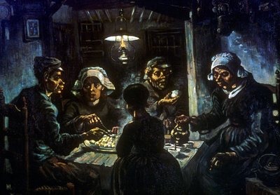 吞噬马铃薯的人，1885年 作者 文森特·梵高