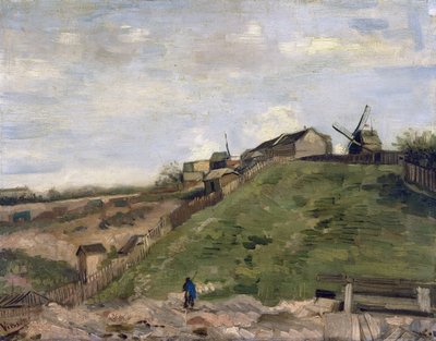"Vue sur la butte Montmartre avec la carriere de pierre"（《有采石场的蒙马特山丘》）文森特-梵高（1853-1890 年）1886 年作品 Dim 32 X 41 厘米 阿姆斯特丹，梵高博物馆 作者 文森特·梵高