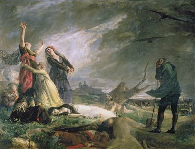 1808 年 5 月在拉蒙克洛亚的葬礼（布面油画） 作者 文森特·冈萨雷斯·帕玛洛里（Vincente Gonzalez Palmaroli）