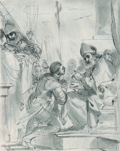 圣威廉的忏悔，1764-98。 作者 文森齐奥·万格利斯蒂